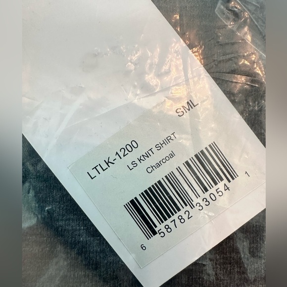 Level Ten Long Sleeve Tee Charcoal Gray Size Small NWT - Picture 4 of 8
